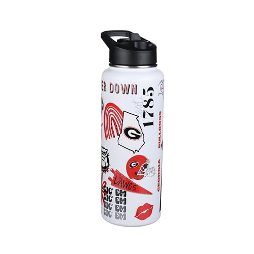 The Memory Company Officially Licensed 34oz Team Spirit Water Bottle University of Georgia