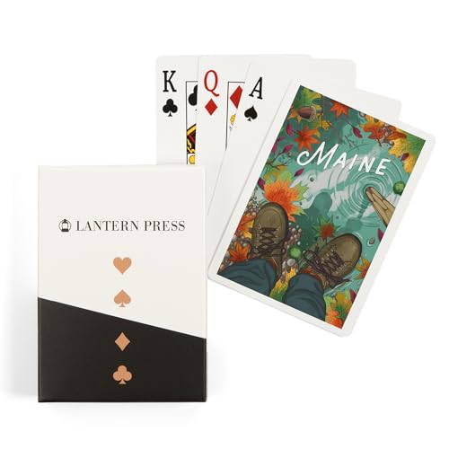 Lantern Press Maine Embrace The Elements naipes poker