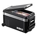 ICECO JP30 Pro 12 Volt Refrigerator, Portable Fridge Freezer Powered by SECOP Compressor, 31 Quart Car Fridge 12/24V DC 110~240 Volt AC, -4?-68?, Refrigerator for Car, Camping and Home Use