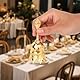 Gosknor Kupferlegierung Handglocke, Super Laute Goldene Handglocke Kleine Lotus-Klingel für Senioren Bettseite Abendessen Meditation Kirche & Hochzeitsgeschenk