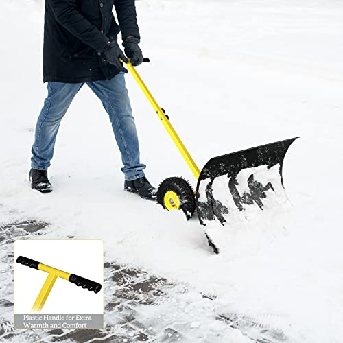 Outvita OV-SNOWPUSHER-71 Snow Shovel With Wheels thumb #7