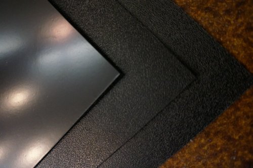 2 Large Black Abs Plastic Sheet 24X24X1/25 (0.04") Car/Audio/Interior/Cover/Customize #TOP5