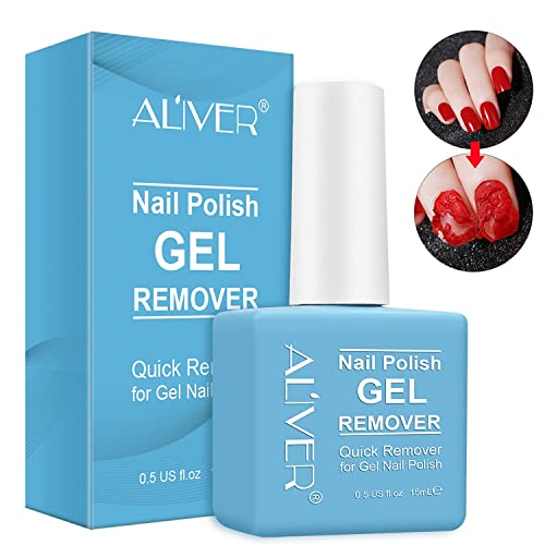 Gel Nail Polish Remover, Gel Polish Remover for Nails, Professional Remove Gel Nail Polish, No Need for Foil, Quick & Easy Polish Remover In 3-5 Minutes, No Need Soaking Or Wrapping-15ml