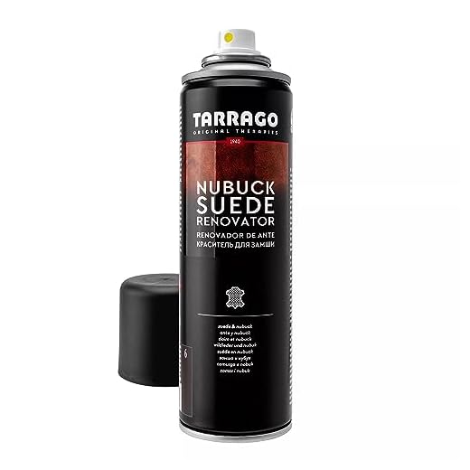 Tarrago | Nubuck Suede Renovator 250 ml | Spray Impermeabilizante | Renovador para Zapatos, Bolsos, Textil, Ante y Nubuck | Waterproof - Agua y Lluvia | Marrón Oscuro (06)
