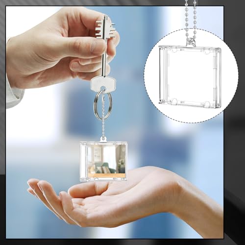 Misdary 40 Pcs Mini Cd Keychain Album Cases Plastic Cd Cases Bulk,Silver by Misdary - Used condition - Image 7