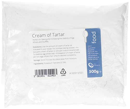 Intralabs - Intralabs Cream of Tartar for Baking & Playdough, Pure Food Grade Powder, 500g - -18%
