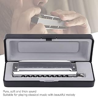 VENT MUSICAL Instrument Harmonica Son polyphonique à 2 fesses de 10 tons à 10 tons avec boîte de rangement de tissu d… - Les Beatles, Paul McCartney, John Lennon, RIngo Starr, George Harrison VENT MUSICAL Instrument Harmonica Son polyphonique à 2 fesses de 10 tons à 10 tons avec boîte de rangement de tissu d… – Image 2