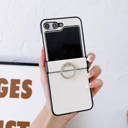 Samsung Galaxy Z Flip 6 5 4 3 Flip6 Flip5 Flip4 Flip3 5g pU[dbP[X Oz_[ ϏՌJo[ (Galaxy Z Flip3/zCg)