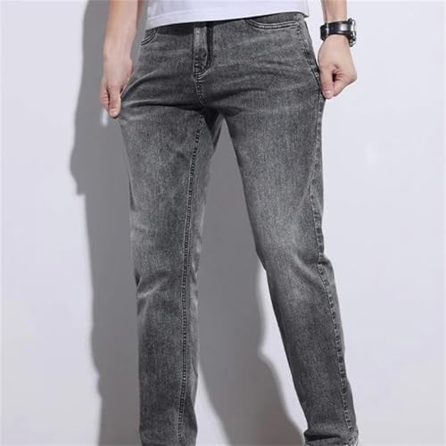 Men's Spring Fall Jeans – Slim Straight Stretch Denim Pants, Regular Fit Casual Cowboys Style2