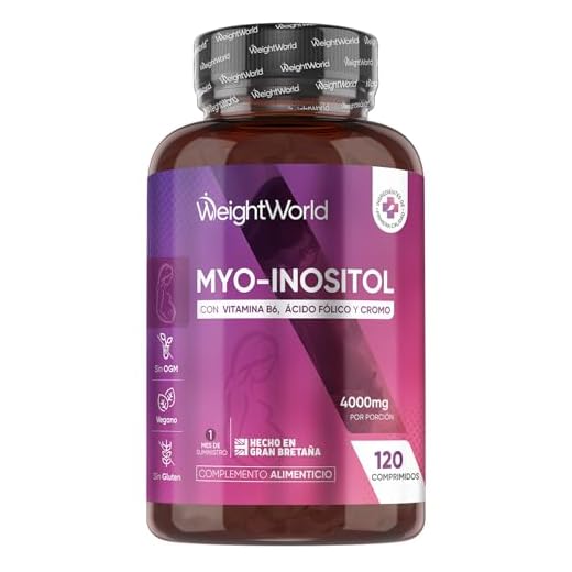 Myo Inositol 4000mg - 120 Comprimidos - Con Cromo, Ácido Fólico y Vitamina B6 que Contribuye a Regular la Actividad Hormonal (EFSA) - Suplemento apto para Veganos y Sin Gluten