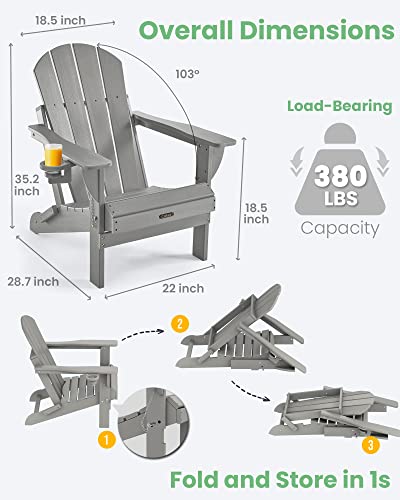 Ciokea Folding Adirondack Chair Wood Texture thumb #2