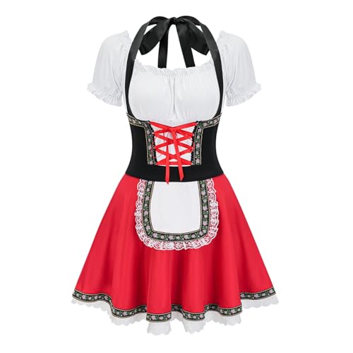 Robe rétro ethnique d'Halloween pour femmes tenue de spectacle imprimée à manches courtes