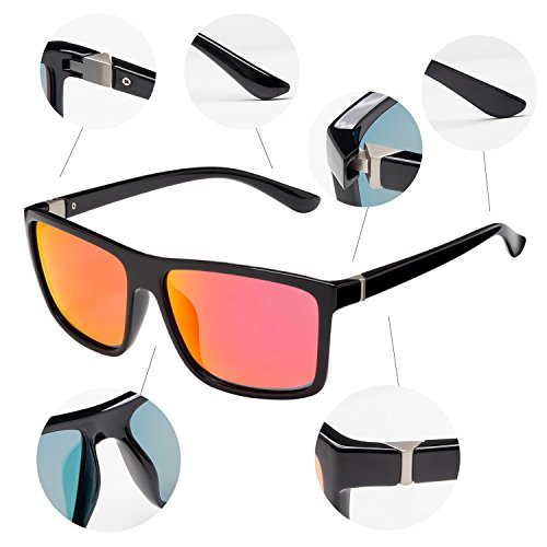 Image of Men's Sports Polarized Sunglasses Square Frame Glasses NP1007