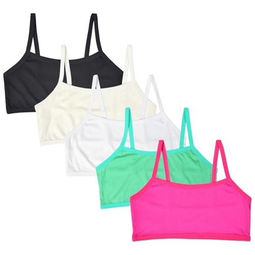 5 Pack Starter Training Bras for Girls,Crop Cami Training Bras Girls