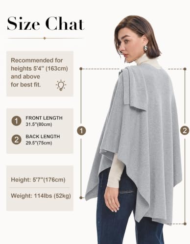 Image of PULI Womens Cross Front Poncho Shawl Wrap Elegant Wedding Formal Gift