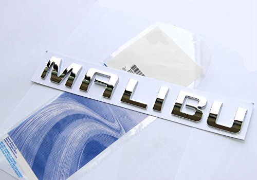 Yoaoo 1X Oem Chrome Malibu Nameplate Alloy Letter Emblem Badge Glossy For Gm Malibu #TOP1