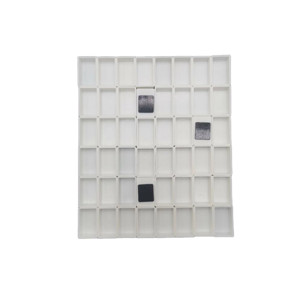 Sartenes vacías de plástico para pintura de acuarela con rayas magnéticas juego de 60 unidades