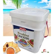 Punjas - Breakfast Crackers, Light & Crunchy Biscuit Snack Value Pack of 2 x 2kg Bucket Delicious Combinations with Tea or Morning Coffee... Imported from FIJI