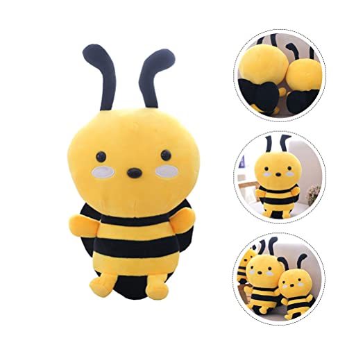 LUOZZY Boneca de pelúcia de abelha fofinha com abelha, abelha, animal de pelúcia, almofada de brinqu
