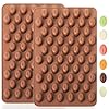 Mini Coffee Bean Molds, 55 Cavities Silicone ...