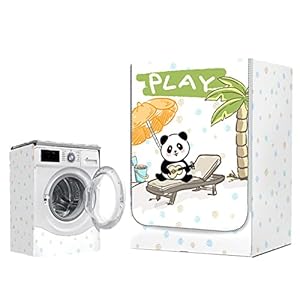 Odot Wasmachine Stofdichte Cover Voorlader Wasmachine Droger Protector Zonnebrandcrème Waterdicht Wasdroger Case Beschermhoes voor de meeste Front Loadi (M Hawaii)
