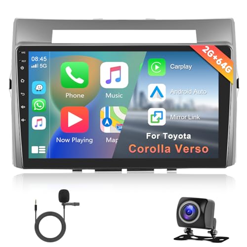 Btnuahq Rückfahrkamera Für Toyota Corolla & Verso 2004-2009 - HD Einparkkamera Mit 170° Blickwinkel