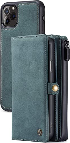 Étui portefeuille iPhone 12 Pro Max coque magnétique amovible 2 en 1 cuir