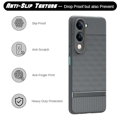 Image of Shockproof Case for Vivo Y19 / U3 / U20 | Full Camera Protection | TPU Flexible Back Cover for Vivo Y19 / U3 / U20 (Graphite Grey)
