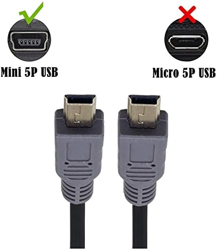 INNOV8 Mini 5Pin USB Type B Male to Mini Type B Male 5Pin Converter OTG Sync Data Cable - 1m
