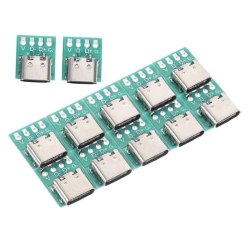 MOLUCKFU Placa De Conector USB C De DIY 31 Placa Convertidora PCB para ódulos De Cable USB Tipo C Compatible con Conectores Femeninos