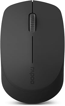Rapoo M100G Bluetooth Hybrid Mouse, 2.4 GHz Multi-Devices, 4 Buttons, 800 dpi/1000 dpi/1200 dp/1600 dpi/2400 dpi 5 Levels Black