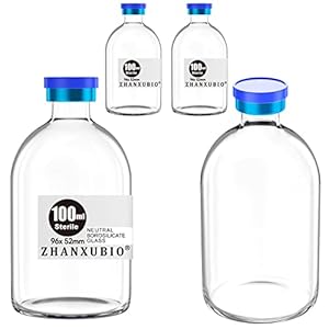 ZHANXUBIO Sterile Ampullen, 100ml, 4 Stück