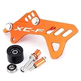 Mokiton Front Sprocket Cover Chain Guard Compatible with 250 350 SXF XC-F 2016-2021 | Case Saver SXF XCF Accessories (XC-F-Orange)
