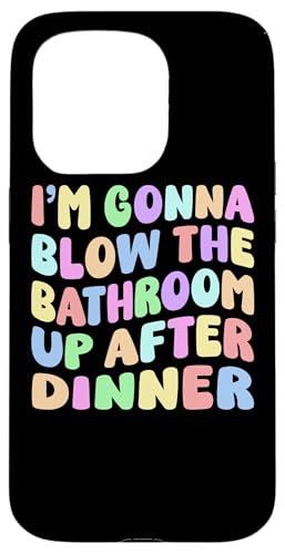 I'm Gonna Blow The Bathroom Up After Dinner ���g�� �ʔ��� �~�[�� �X�}�z�P�[�X iPhone 15 Pro �p
