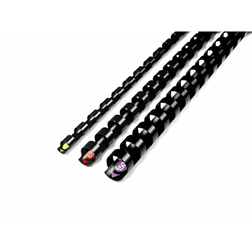 GBC 4400323 - Canutillo plástico PROCOMB 10 mm (caja 100) color negro