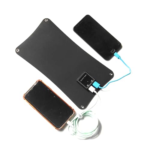 DewinLVD 10W 5V Solarpanel, Ausgang Dual-USB-Port 2A, bequemes Solarpanel-Ladegerät, Ladegerät für Rucksack, geeignet für Outdoor-Aktivitäten, Wandern, Camping
