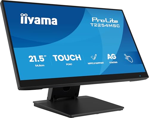 Écran PC iiyama T2254MSC B2AG 215 Full HD Multitouch HDMI DP USB - vue 3