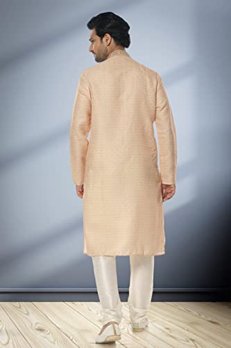 Indian Pakistani Men's Tunic Cotton Party Festive Ethnic Wear Kurta Pajama Dress Set 5