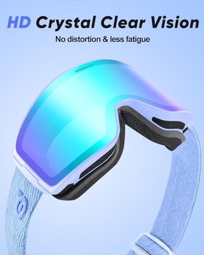 Miniatura 6 de Odoland Gafas De Esquí Fotocromáticas Para Días Soleados Y Nublados Antiempañamiento Protección Uv Gafas De Snowboard Para Hombres Mujeres Adultos Jóvenes Esquí Snowboard,Aa