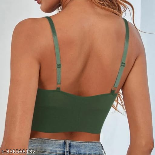 Image of KUMPA Women's Cotton Wirefree Full Coverage Regular Wear Lightly Padded Bra Pack of 3 (U K B 5693)