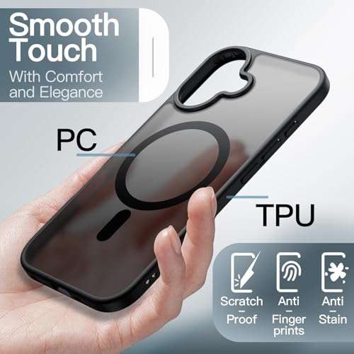 Image of EGOTUDE Frosted Case for iPhone (iPhone 16) Black