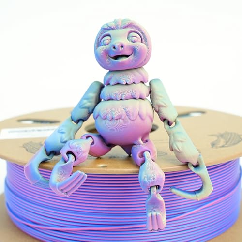 Image of Gratkit Matte Tri-Color PLA Filament,Coextrusion Filament 1.75mm, + /-0.03mm, 6 * 1KG /Roll, Matte PLA 6KG Bundle