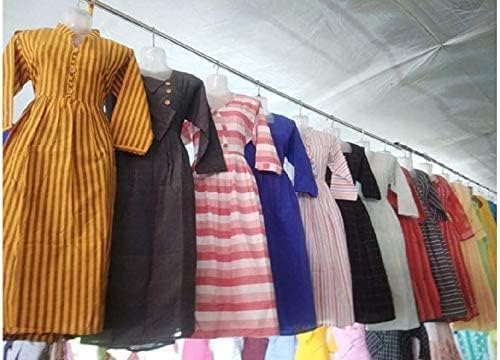 Loop Group Non-Breakable Plastic Shell Women Body Female Mannequin Dummy Model Hanger Dress Kurti Display Stand Regular Size - White, Pack of 3