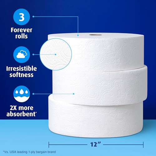 Charmin Toilet Paper Ultra Soft, 3 Forever Rolls Refill Rolls, 2-ply Bath Tissue, 3 Rolls - image 4