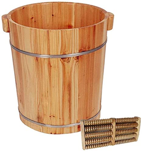 Spa de pies de madera con masaje y baño profundo 40 cm