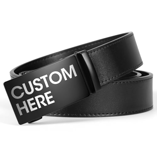 Personalized Belt for Men, Custom Leather Belt with Name, Gifts for Husband Father Birthdays Weddings