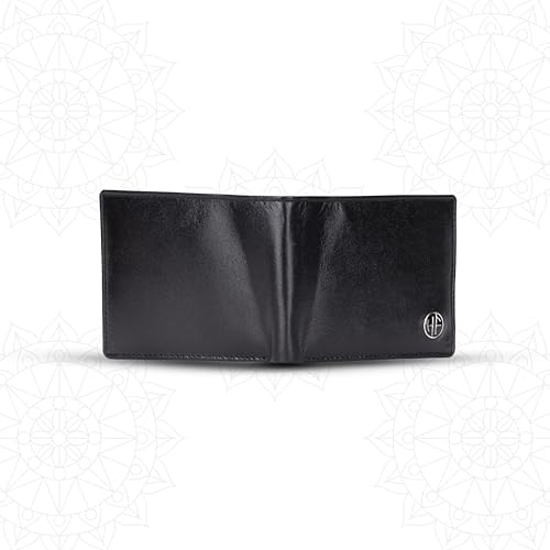 Image of HAMMONDS FLYCATCHER Premium Diwali Gift for Men - Leather Wallet for Men with Keyring Combo - Men's Wallet with 8 Card Slots - Birthday Special & Unique Festival Gift Ideas for Husband, Boyfriend