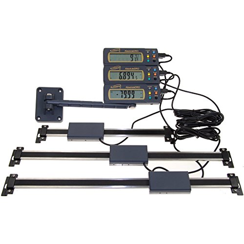 iGaging 3 Piece Set 6 , 12 , 24  Absolute Digital Readout DRO Stainless Steel Super High Accuracy w Remote Reading