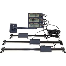 iGaging 3 Piece Set 6", 12", 24" Absolute Digital Readout DRO Stainless Steel Super High Accuracy w/Remote Reading