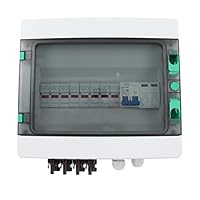 4 String PV Combiner Box mit Überspannungsableiter 15A Sicherung 63A DC Leistungsschalter IP67 Solar Combiner Box DC1000V 8 Sicherungen
